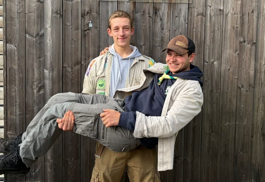 Groepsfoto giverleiding